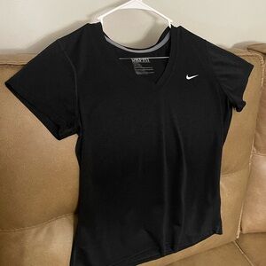 Nike Women's Black V-Neck dri-fit